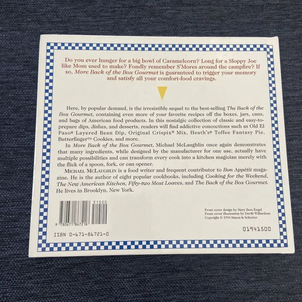 More Back of the Box Gourmet by Michael McLaughlin (1994, Hardcover)